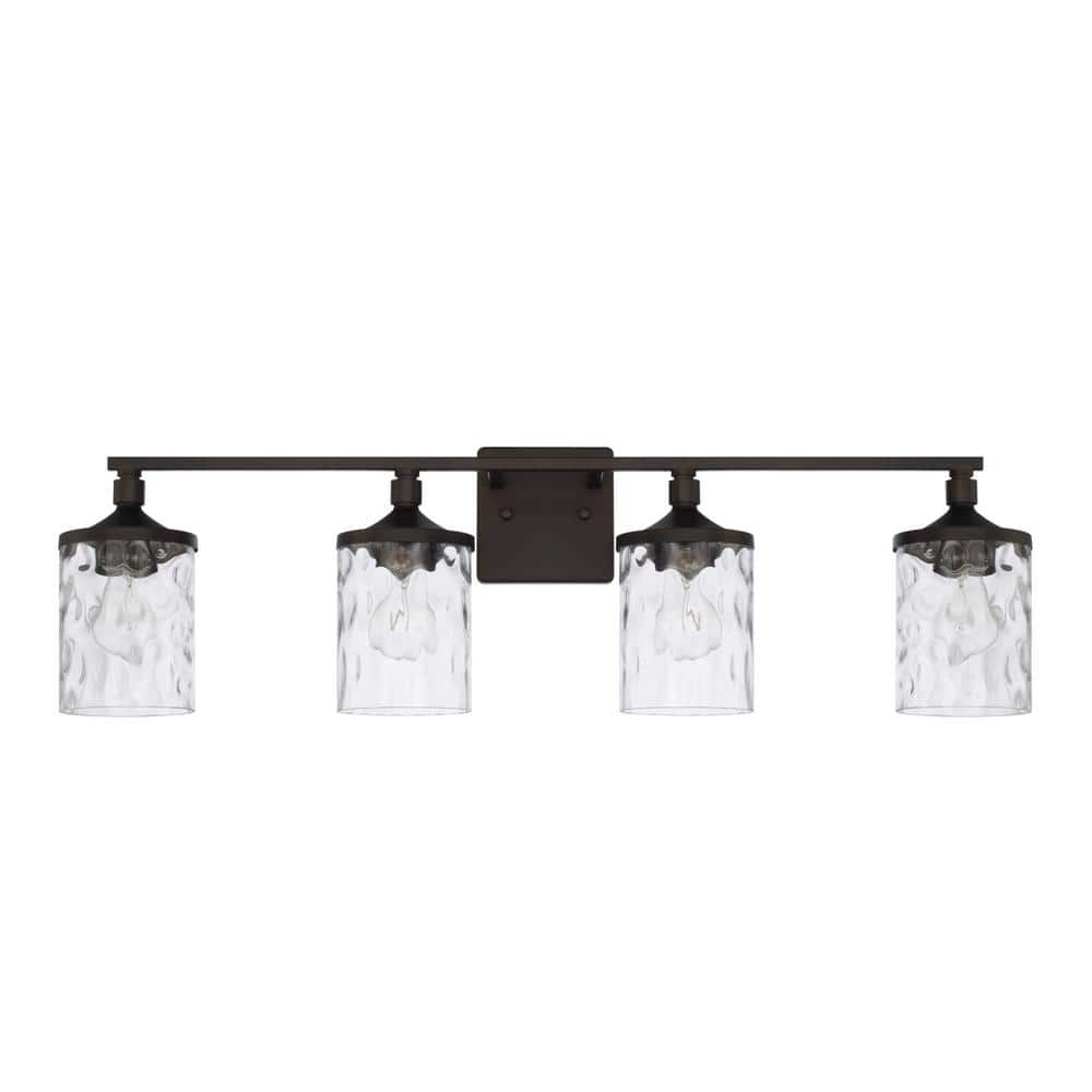 Capital Lighting 128841-451 Colton 4 Light 34" Wide Bathroom Vanity Light - Bronze