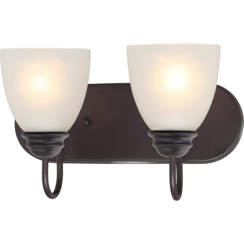 Volume Lighting  Mari 2-Light Indoor Antique Bronze Sconce Vanity