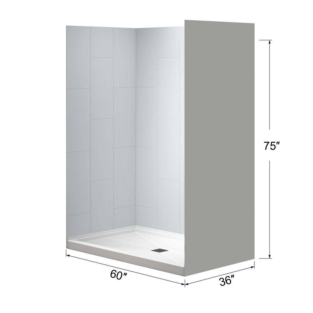 60'' W 75'' H Framed Rectangle Shower Stall