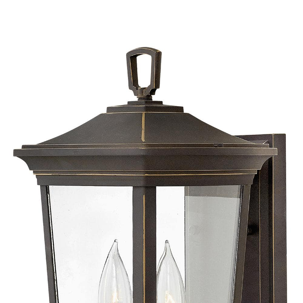 Oil Rubbed Bronze Outdoor Wall Lantern with Clear Glass