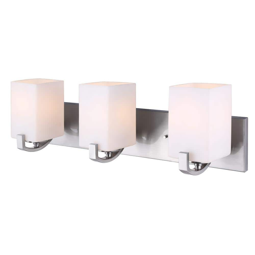 Palmer 3-Light Brushed Nickel Bath Light