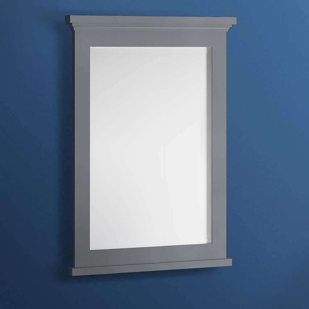 Fresca Windsor 27" Gray Textured Bathroom Mirror