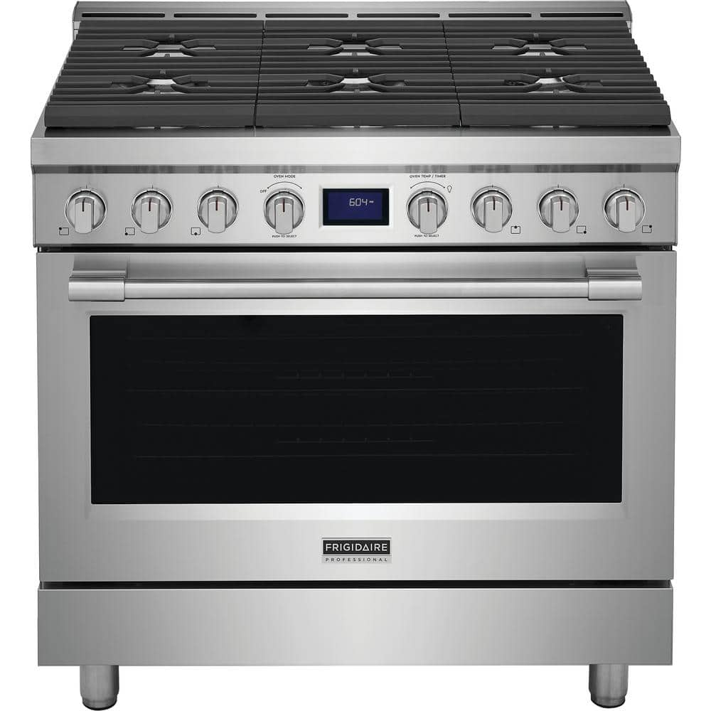 Frigidaire Pcfg3670a 36" Wide 4.4 Cu. Ft. Free Standing Gas Range - Stainless Steel