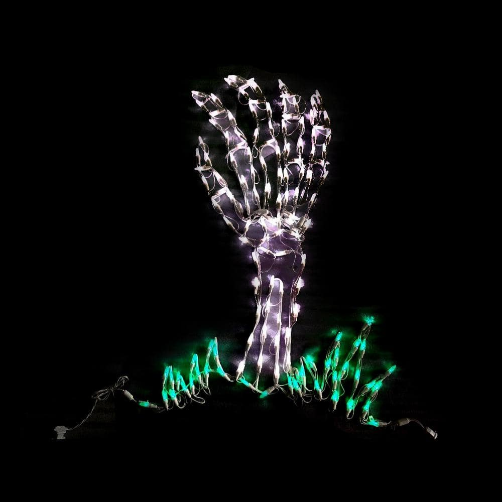 Commercial Grade Halloween LED Wire Framed Skeleton Hand Decoration