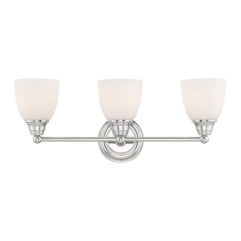 Livex Lighting Somerville 3 - Light Vanity in  Polished Chrome