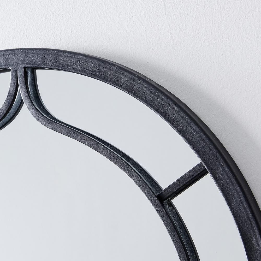 FirsTime & Co. Dark Gray Ariana Wall Mirror, Farmhouse, Arched, 20 x 1 x 33 in
