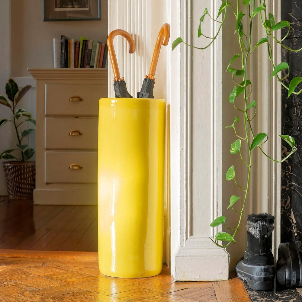 Red Lantern 24" Bright Yellow Umbrella Stand