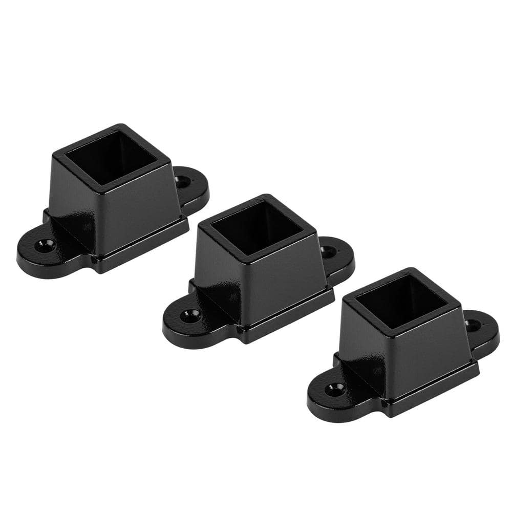 Legacy Collection Black Galvanized Steel Fence Mounting Bracket