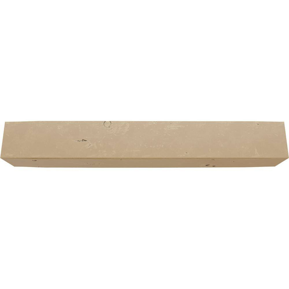 8"W x 6"H x 8'L 3-Sided (U-beam) Knotty Pine Endurathane Faux Wood Ceiling Beam, Natural Pine