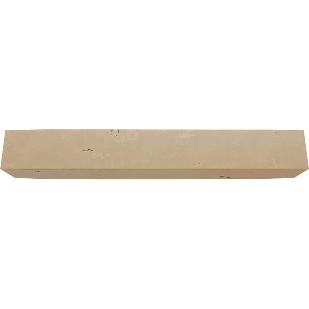 12"W x 6"H x 10'L 3-Sided (U-beam) Knotty Pine Endurathane Faux Wood Ceiling Beam, Natural Pine