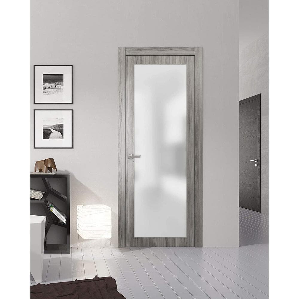 Pre-hung Opaque Glass Door 36 x 80