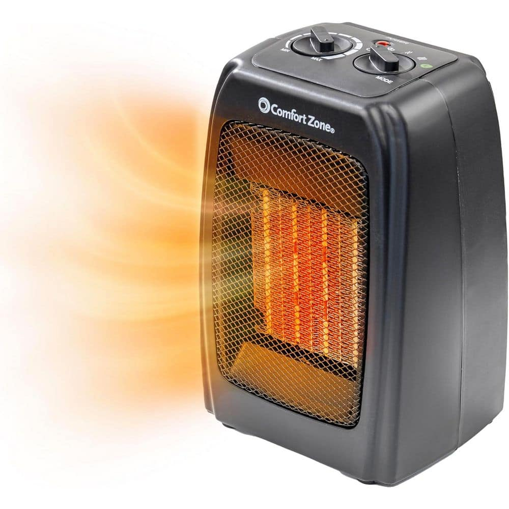 Energy Save 1500-Watt Electric Ceramic Space Heater with Thermostat and Fan