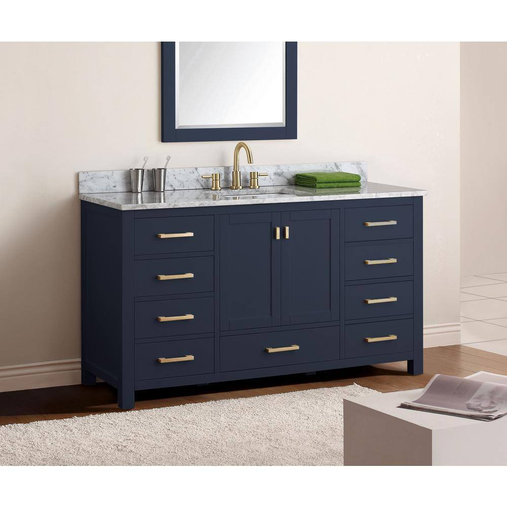 Avanity Modero-V60-A Modero 60" Single Free Standing Vanity Cabinet Only - Blue
