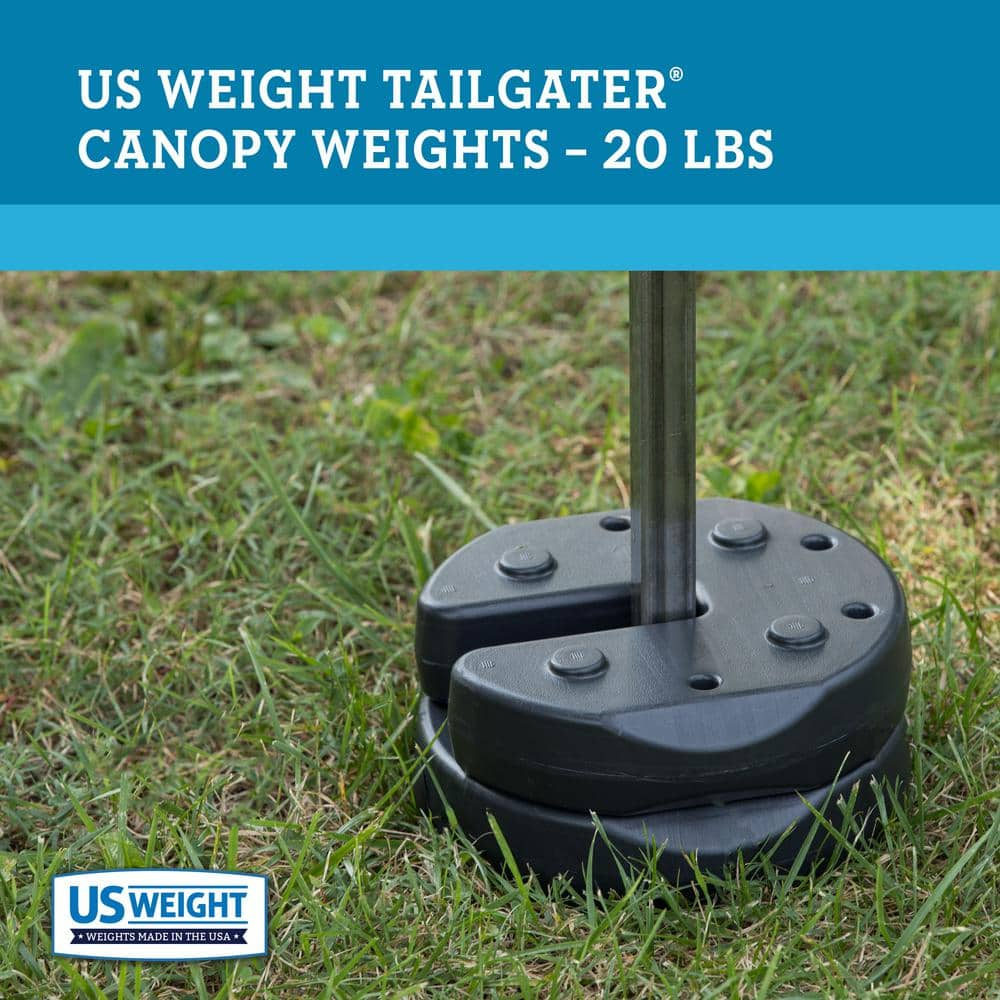 US Weight 20lb Canopy Weight Set for Securing Canopies, Tents, and Umbrellas at Outside Events