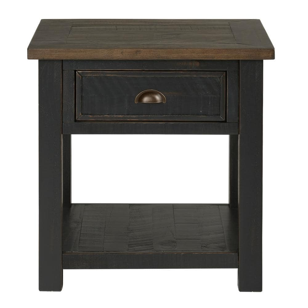 Martin Svensson Home Monterey End Table, Black and Brown