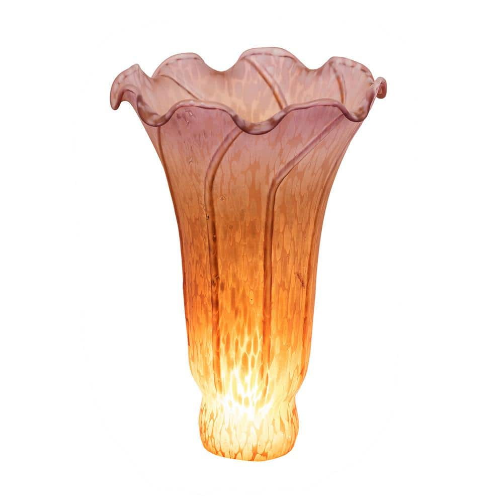 Meyda Tiffany - 10177 - Shade - Amber/Purple Pond Lily - Amber-5pack