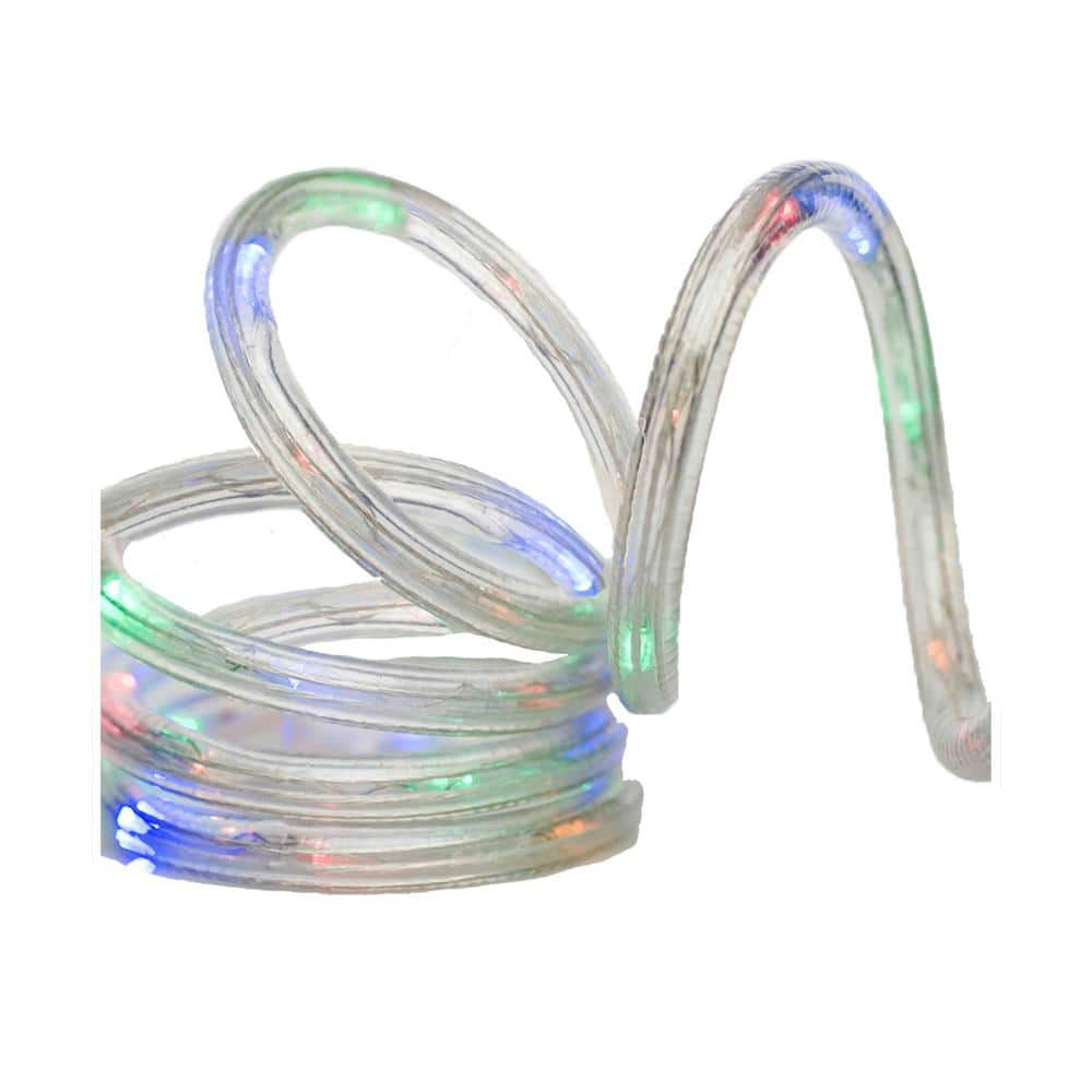 12 ft. 50-Light 8-Function Multi-Color LED Flat Rope Light