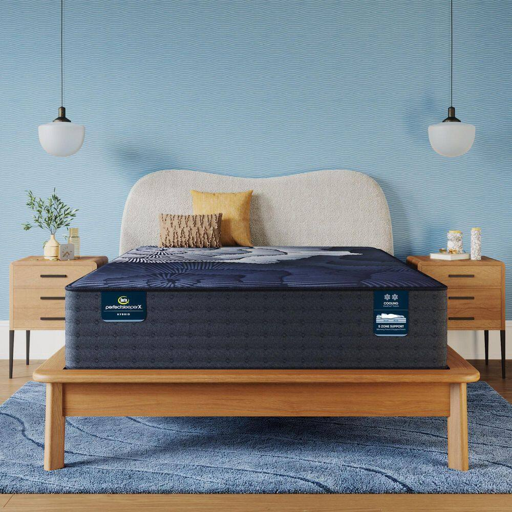 Queen Plush Gel Memory Foam Hybrid Mattress with Adjustable Bed