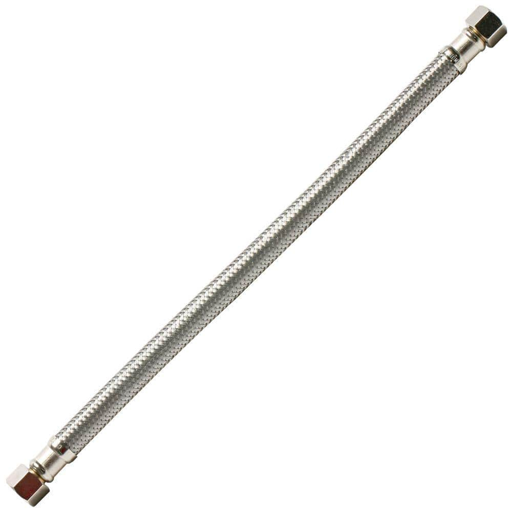 Fluidmaster B6F16 Braided Stainless Steel Faucet Connector 16"