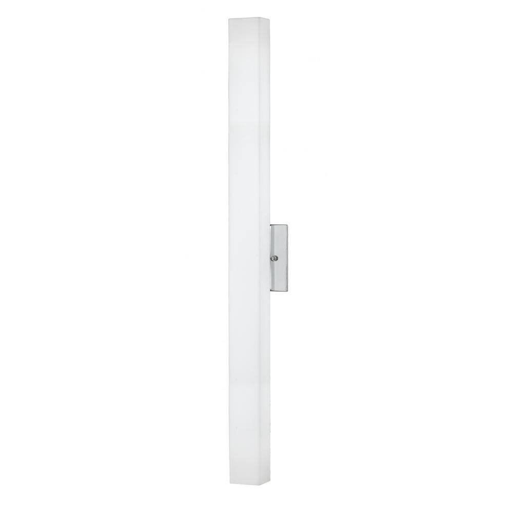 Melville 32" Chrome Opal Glass LED Wall Sconce, Dimmable