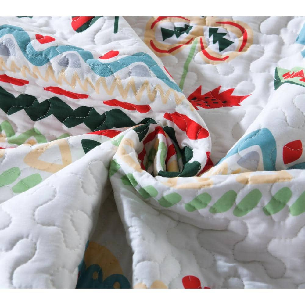 MarCielo 2/3 Piece Kids Cotton Quilt Bedspread Comforter Set Throw Blanket for Teens Boys Girls Kids Beds Bedding Coverlet LiTa Twin 2 Piece