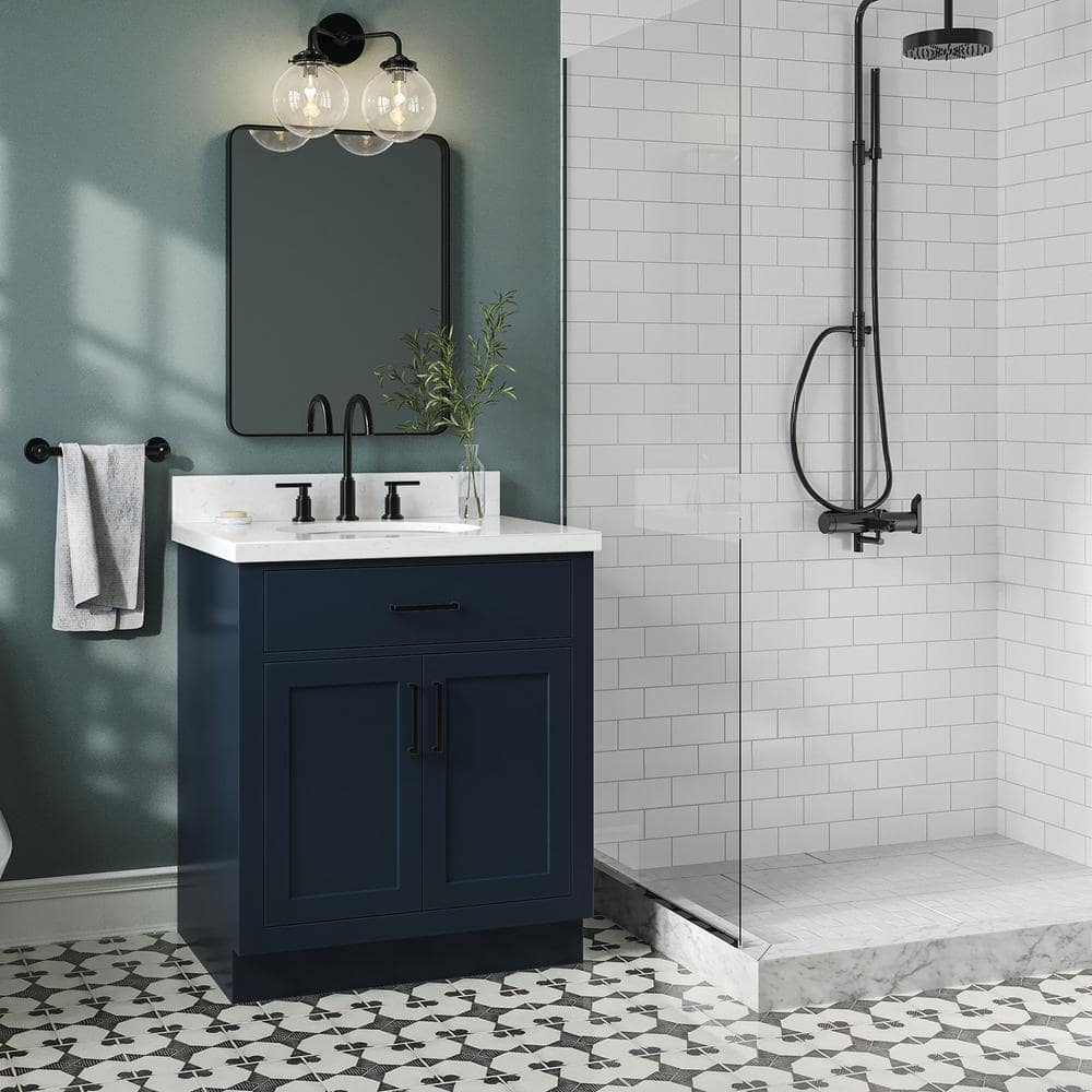 Ariel T030scqovo Hepburn 30" Free Standing Single Basin Vanity Set - Blue
