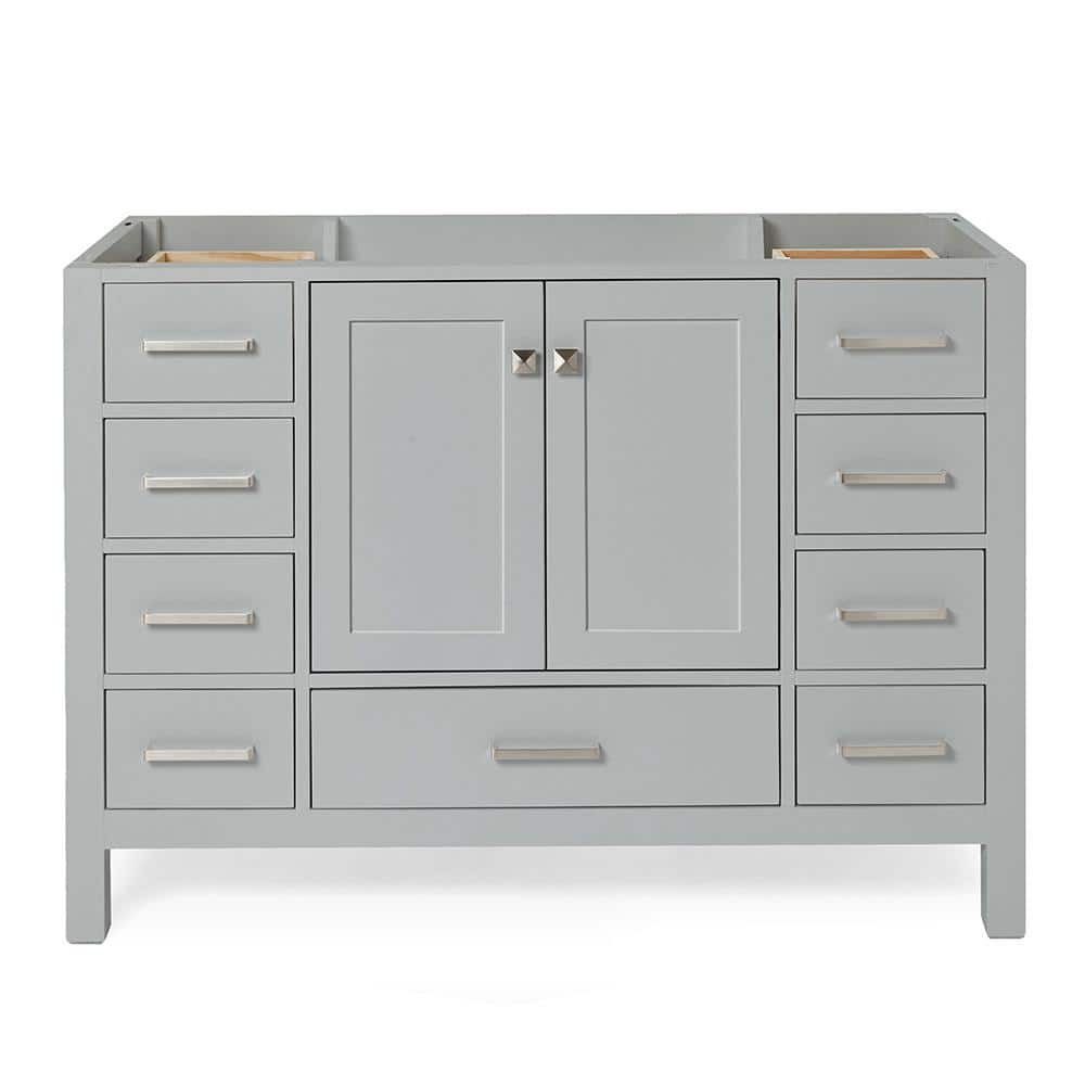 Ariel A049s-Bc Cambridge 48" Single Free Standing Vanity Cabinet Only - Grey
