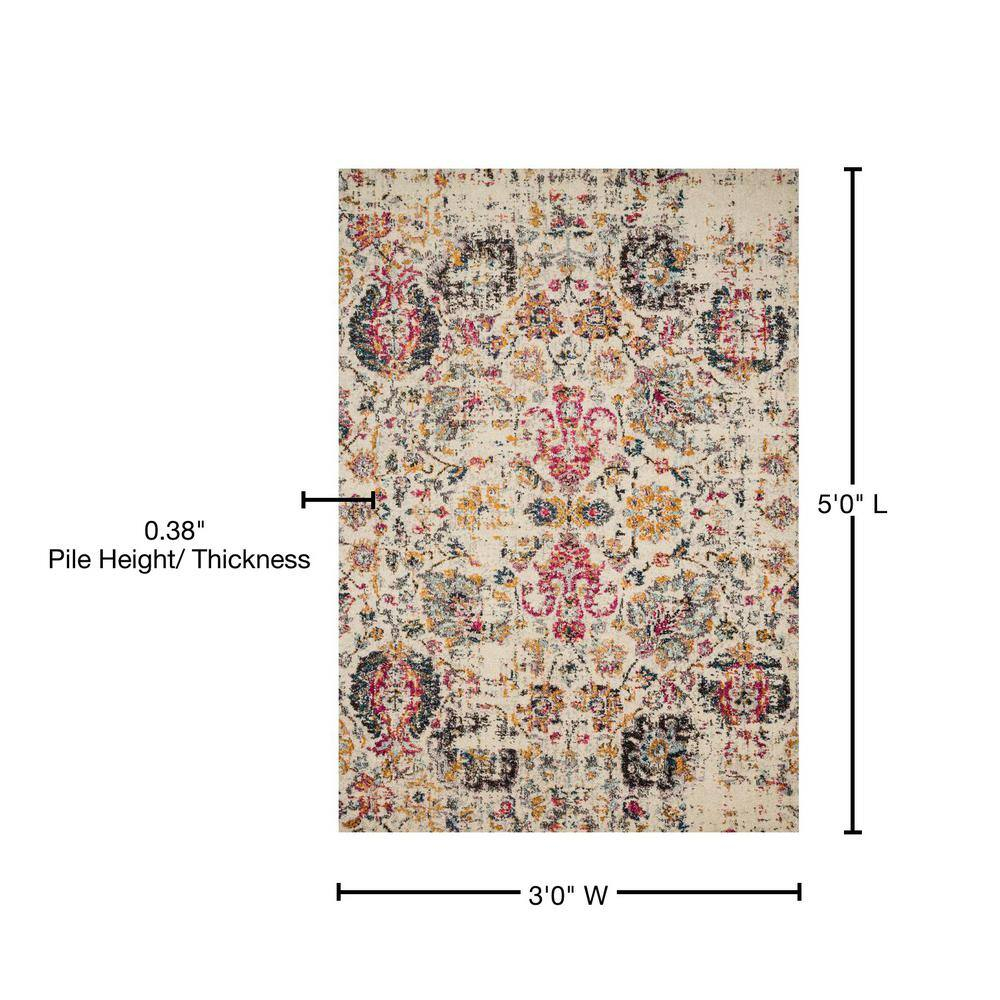 Loloi II Nadia Abstract Ivory / Multi Area Rug