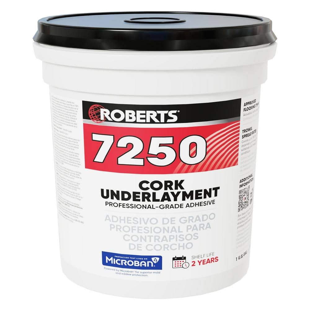 Roberts 7250-1 Pro Grade Cork Underlayment Adhesive, 1 gallon