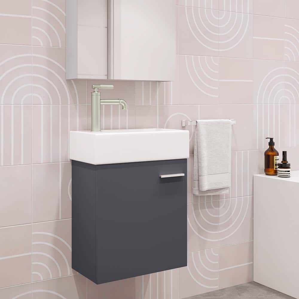 Colmer 18" Wall-Mounted Bathroom Vanity