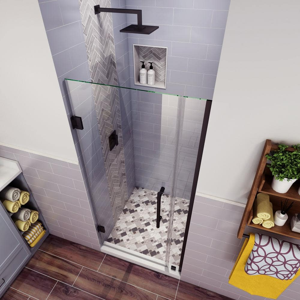 Belmore 36 x 72 Hinged Frameless Shower Door