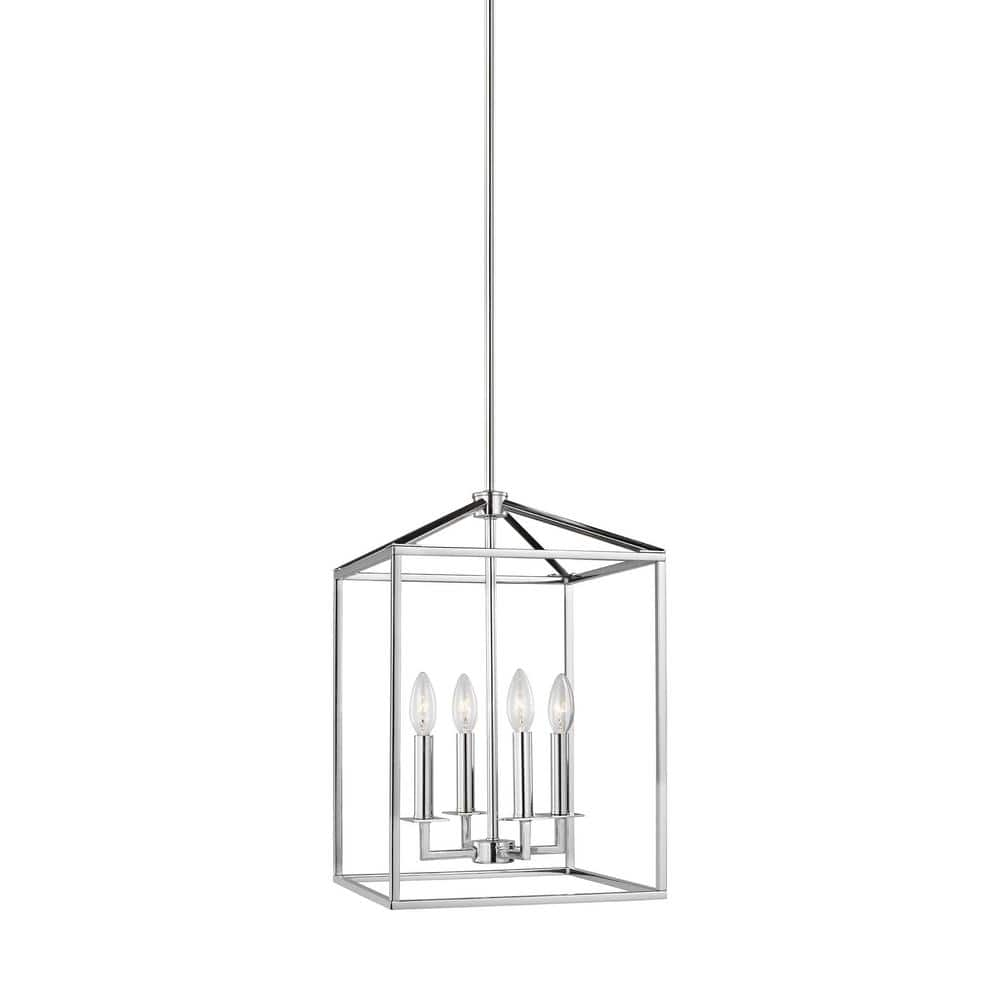 Lucius Pendant Light - Polished Nickel / 12.25"W