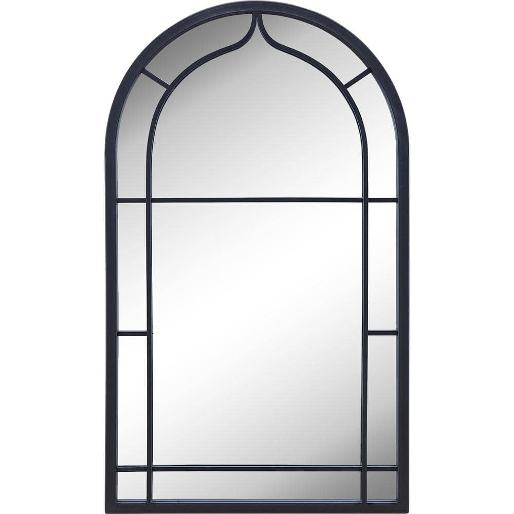 FirsTime & Co. Dark Gray Ariana Wall Mirror, Farmhouse, Arched, 20 x 1 x 33 in