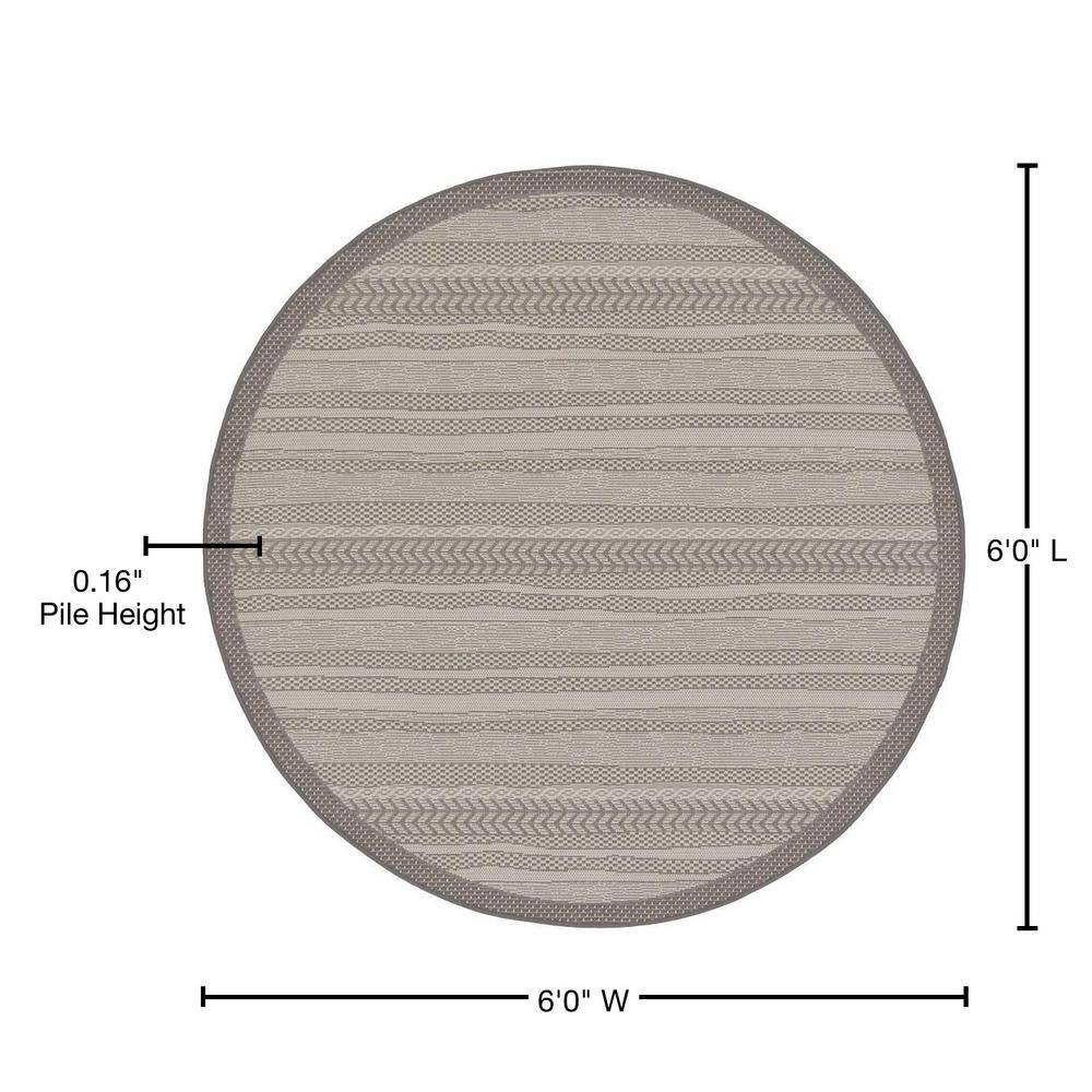McLellen Striped Indoor / Outdoor Rug