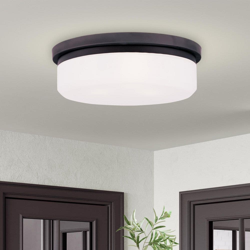 Livex Lighting Stratus 3 - Light Flush Mount in  Bronze