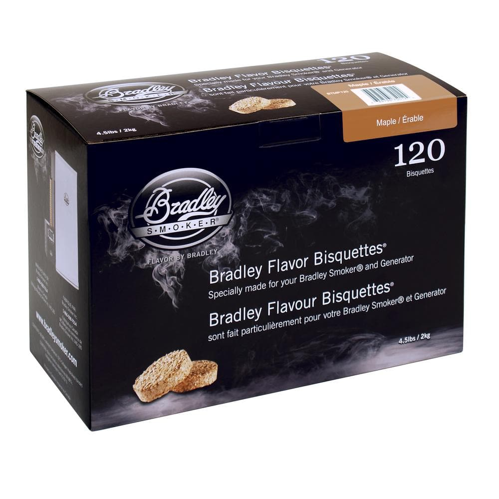 Bradley Smoker Smoking Bisquettes Maple Wood 120Pk