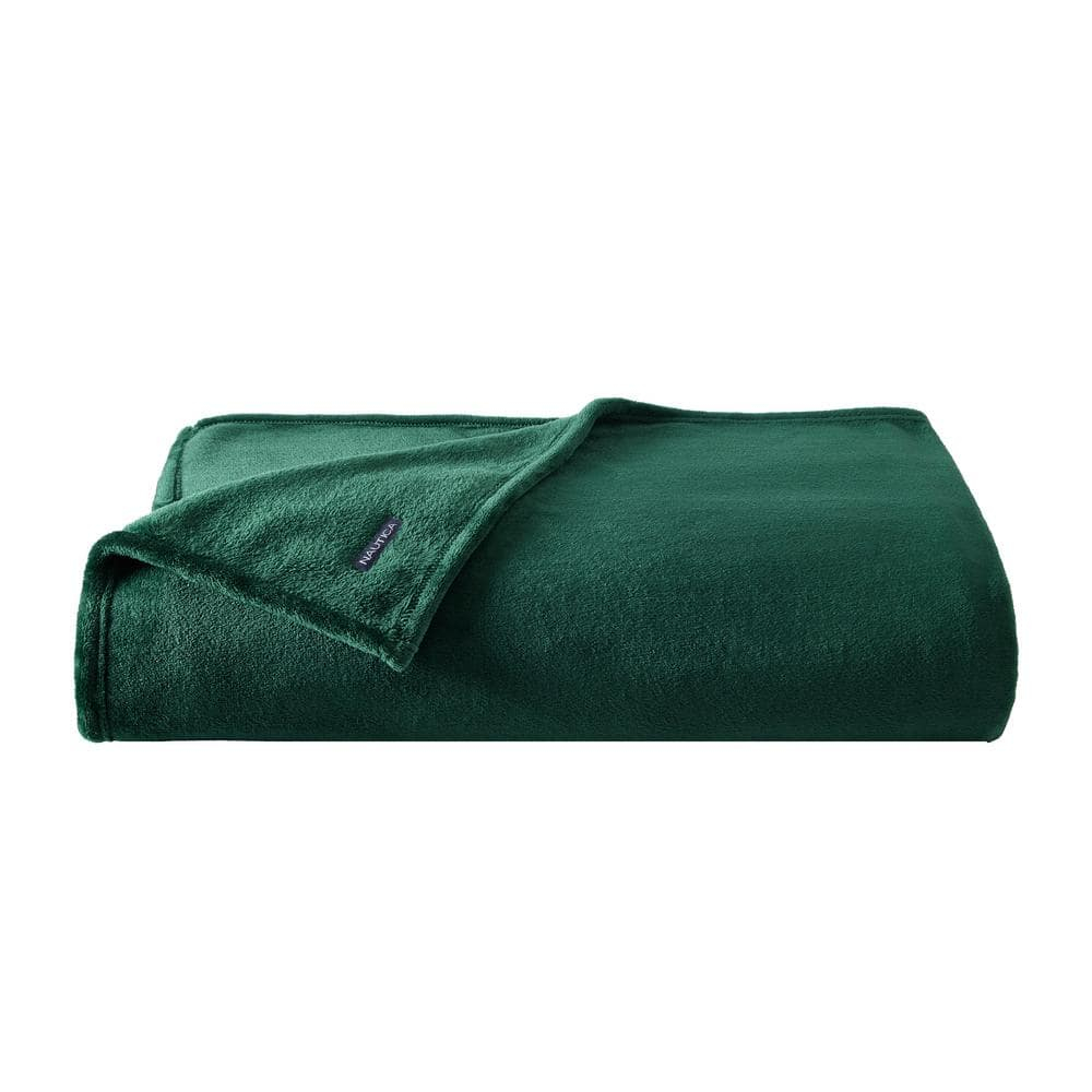 Nautica Nautica Solid Ultra Soft Plush Fleece Blanket