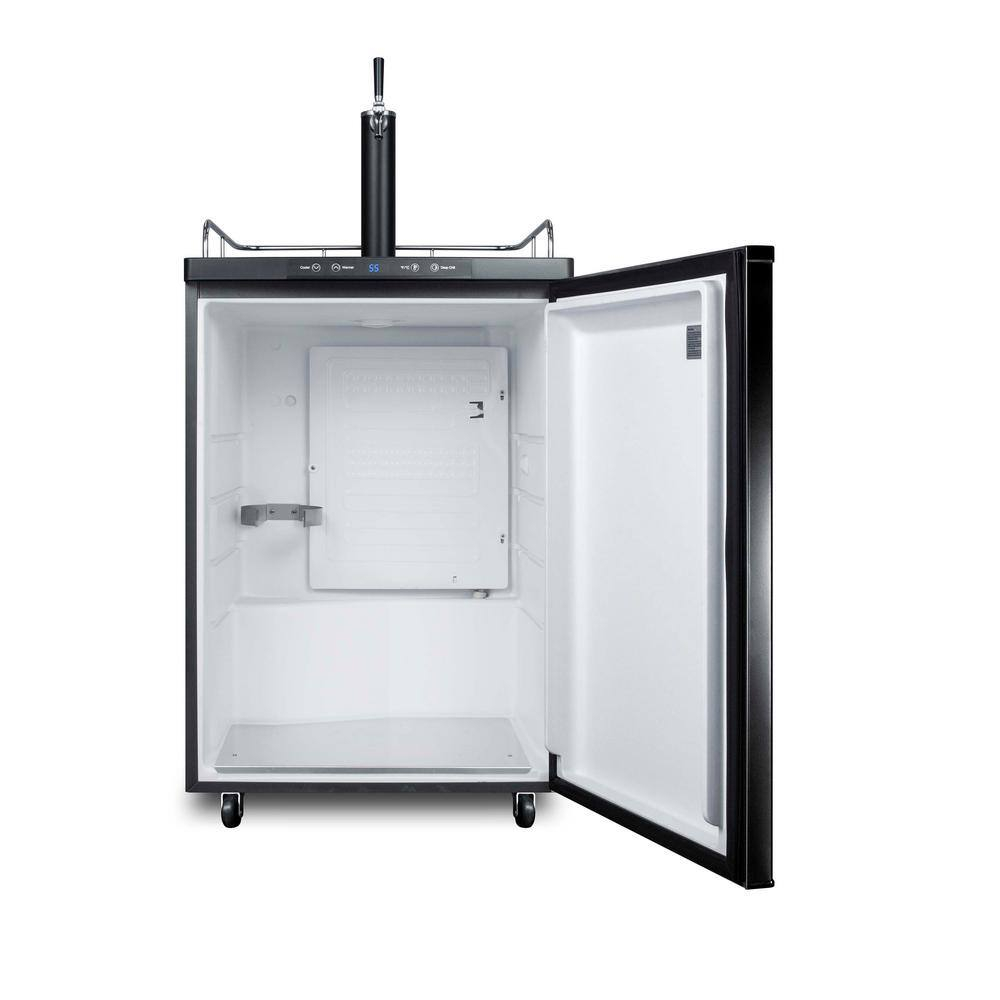 Black Stainless Steel Commercial Beer Dispenser with Single Tap