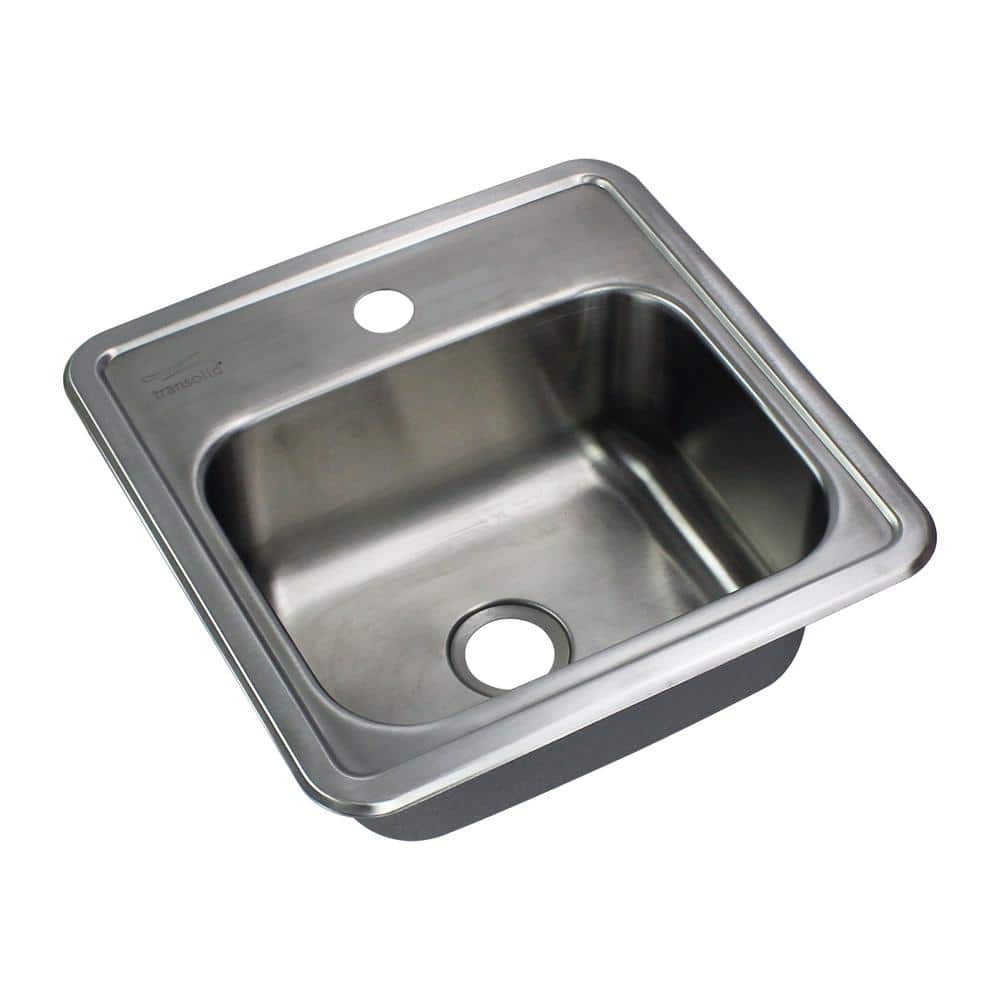 15'' L Drop-In Single Bowl Stainless Steel Kitchen Sink