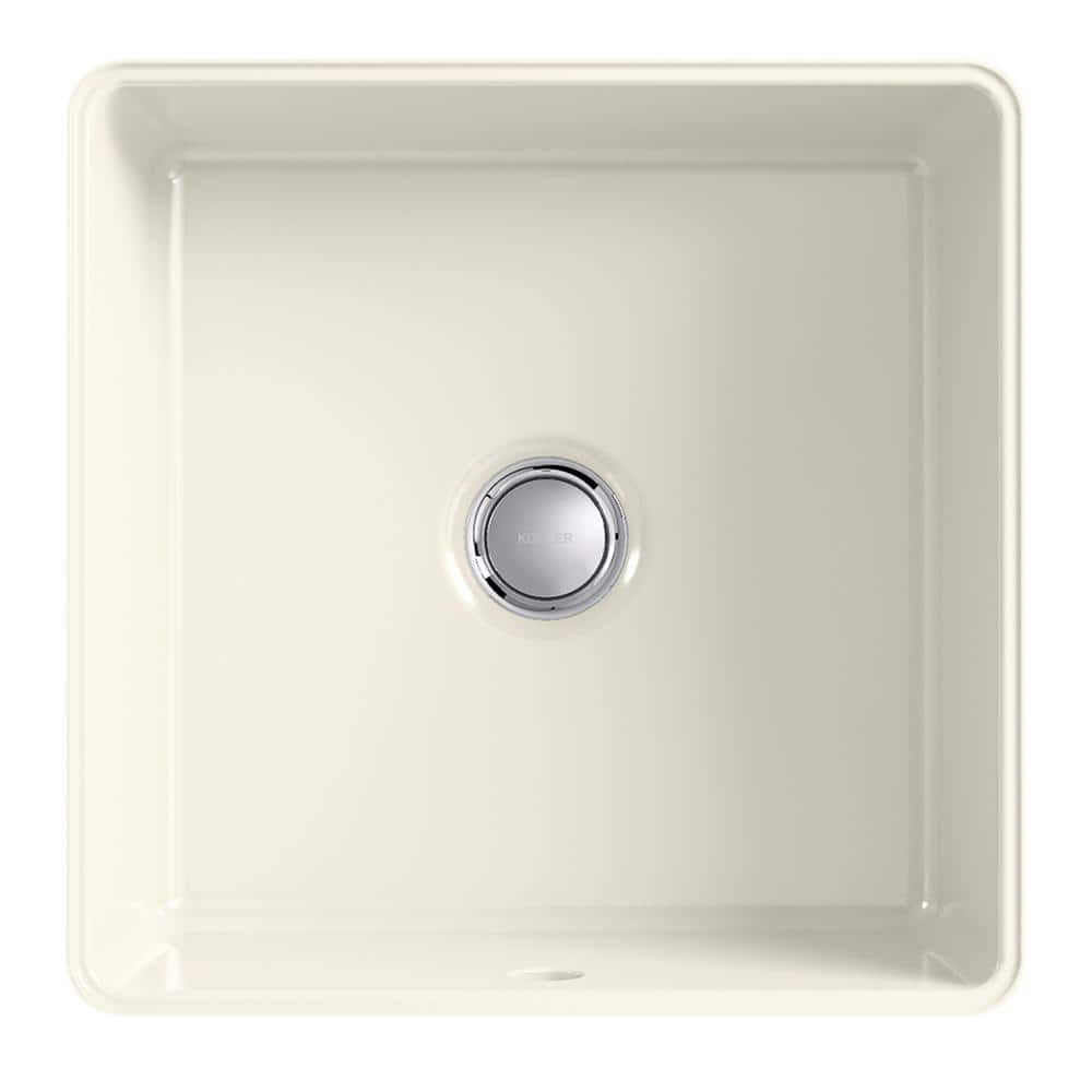 Verticyl Vitreous China Square Undermount Bathroom Sink with Overflow