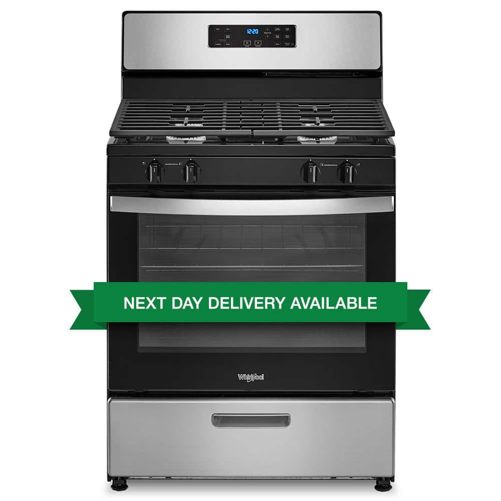 WHIRLPOOL WFG320M0MS 30" FREE STANDING GAS RANGE Stainless Steel