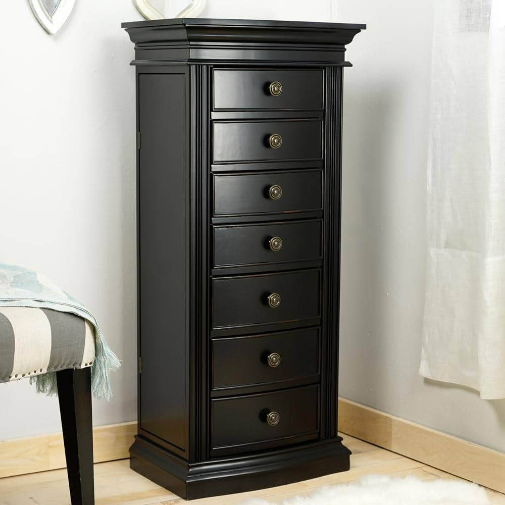 Hives & Honey Landry Black Jewelry Storage Armoire