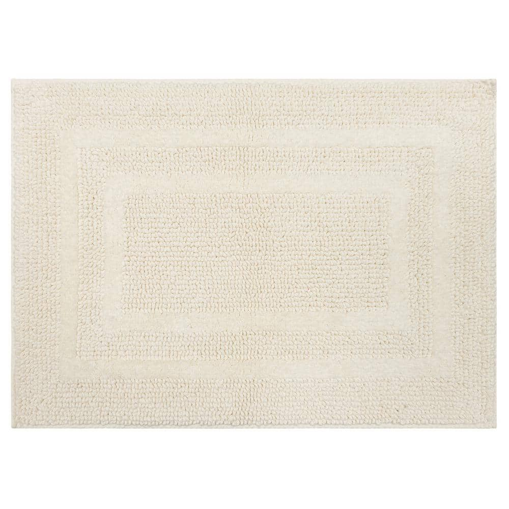 Mohawk Cotton Bath Mat Soft Absorbent Quick Dry Machine Washable Bathroom Mat, Natural, 21" x 34"