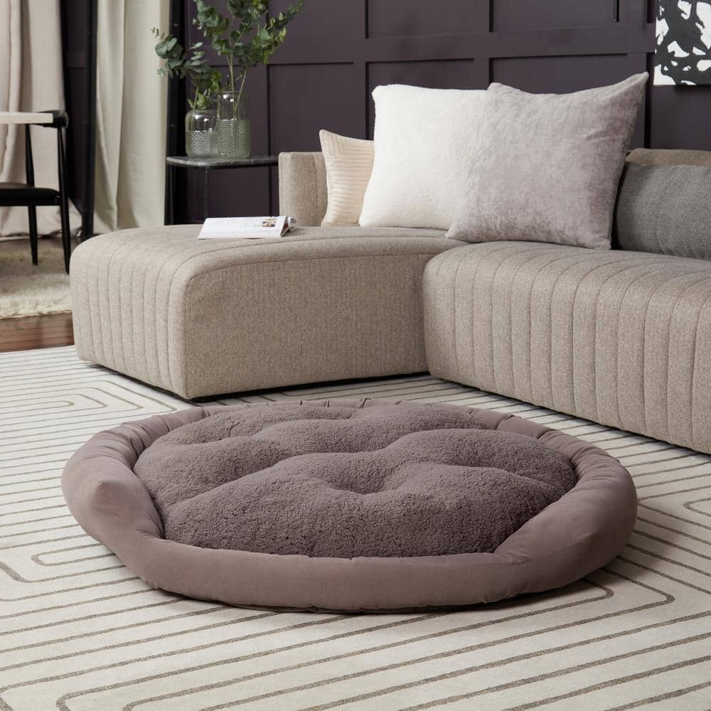 Happy Hounds Murphy Deluxe Donut Dog Bed, Gray, Small (24 x 24 in.)