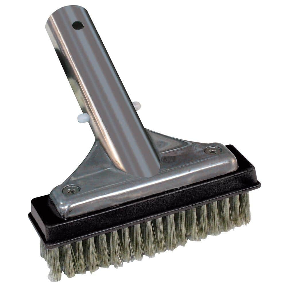 HDX 60278 5 in. Stainless Steel Bristle Swimming Pool Brush for Algae Removal