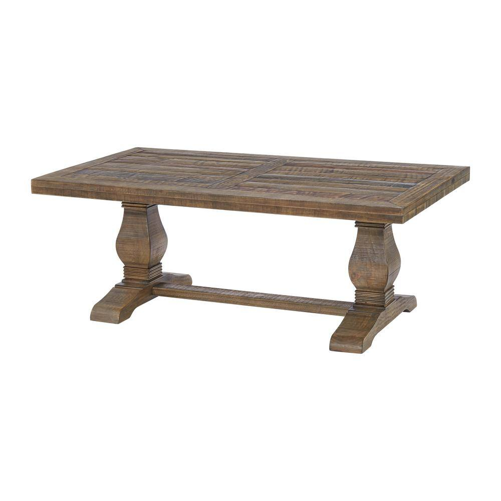 Martin Svensson Home Napa Pedestal Coffee Table, Reclaimed Natural