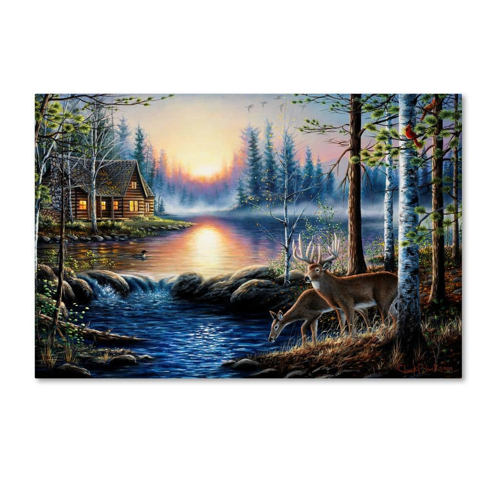 Trademark Fine Art -Chuck Black 'Total Bliss' Canvas Art - 22''x32''