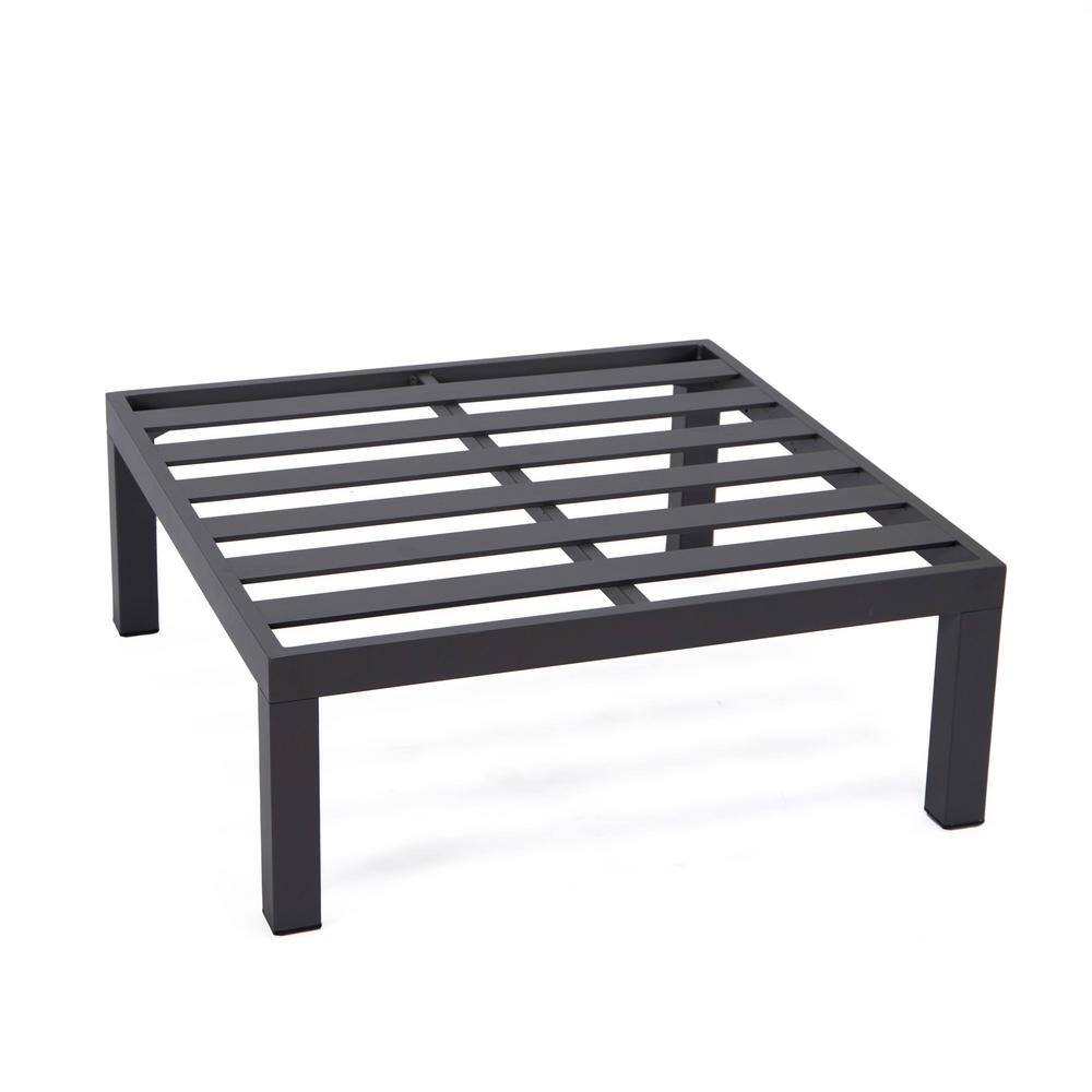 LeisureMod Hamilton 6-Piece Aluminum Patio Conversation Set With Cushions