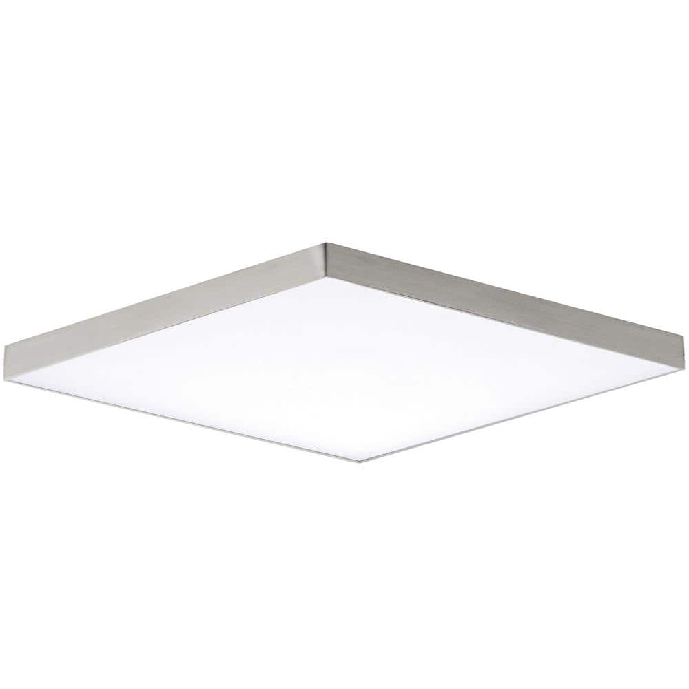 Maxim Trim - 15 Inch 25W 1 LED Square Flush Mount-Satin Nickel Finish