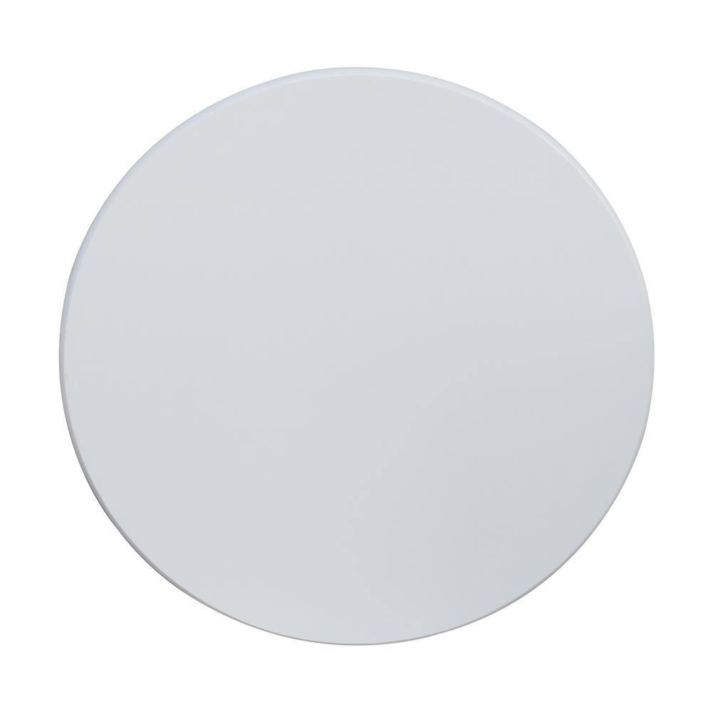 36" Round Top Pedestal Dining Table - White